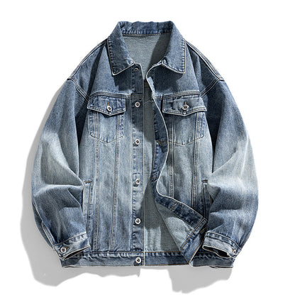 Herren Retro Trendy Loose Jeansjacke