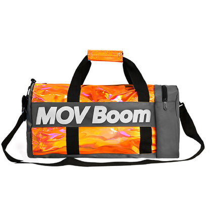 Bolsa de yoga para entrenamiento deportivo, bolsa de gimnasio de cuero sintético con láser