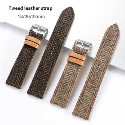 Tweed Vintage Leder Uhrengürtel