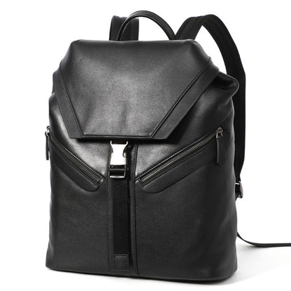 Mochila de cuero negra
