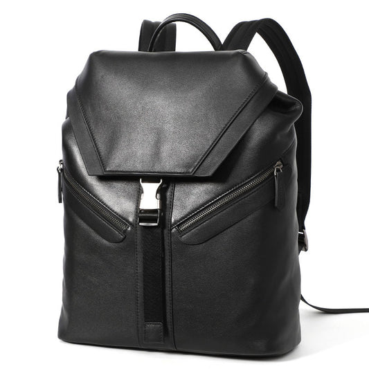 Black Leather Backpack