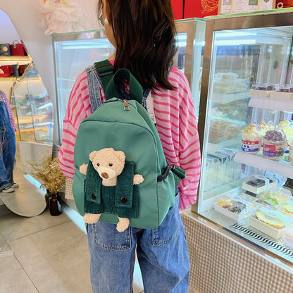 Mochila escolar de dibujos animados con un osito lindo para jardín de infantes