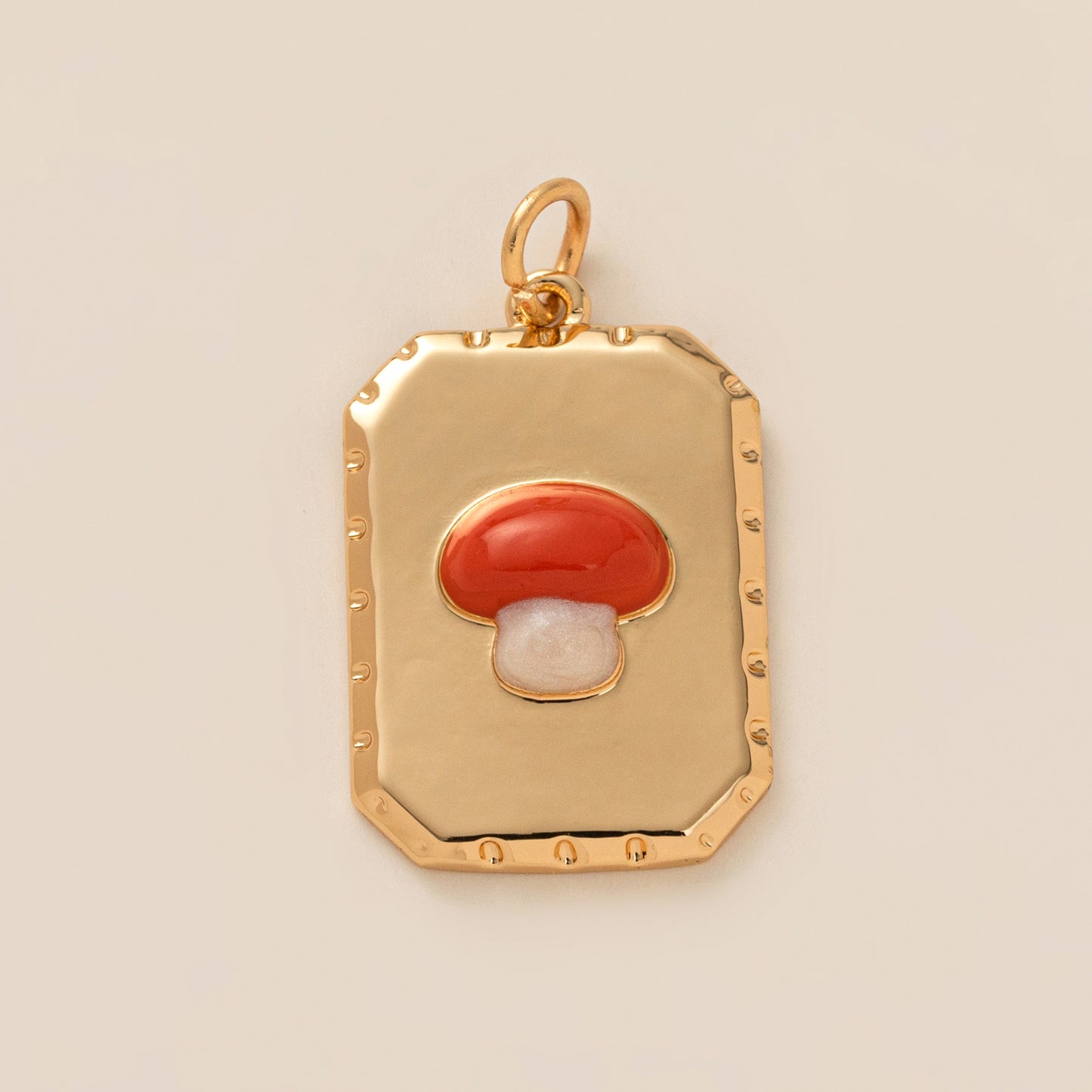 Food Rose Cherry Love Weather Cross Rectangular Pendant