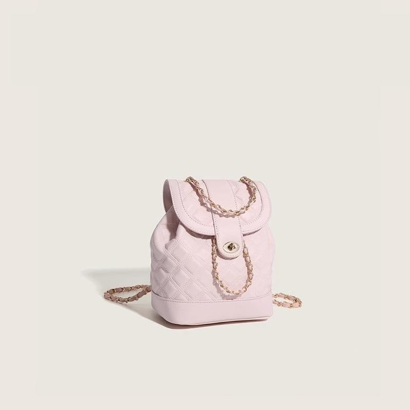 Rhombus Chain Rucksack Student Schulter Handtasche