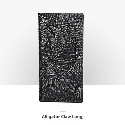 Personalisierte Retro-Handgemachte geprägte Lederbrieftasche für Männer