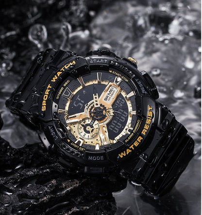 Reloj para hombre, informal, resistente al agua, luminoso, para exteriores.