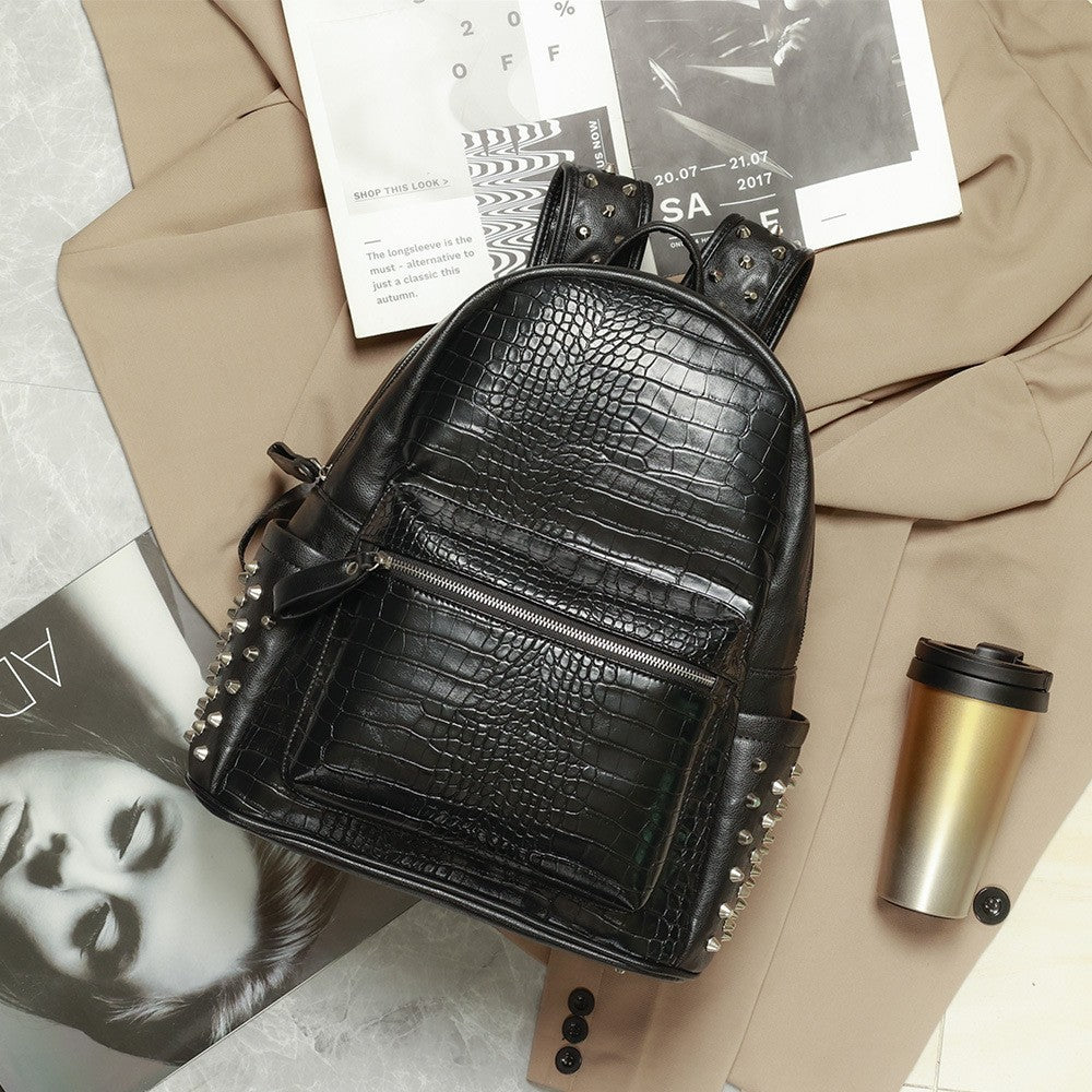 Luxury Modern Black Backpack