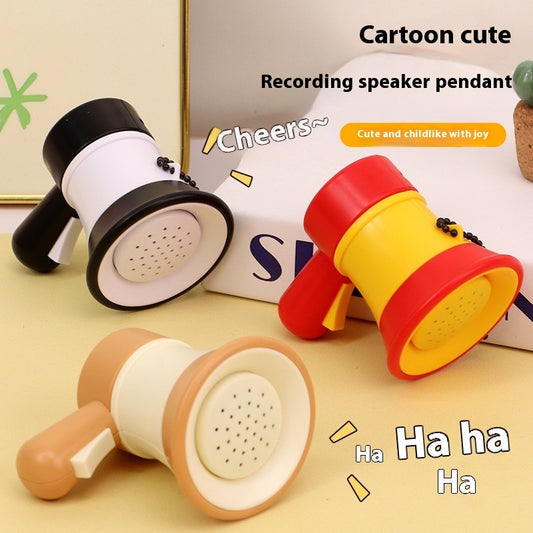 Mini Recording Small Horn Keychain