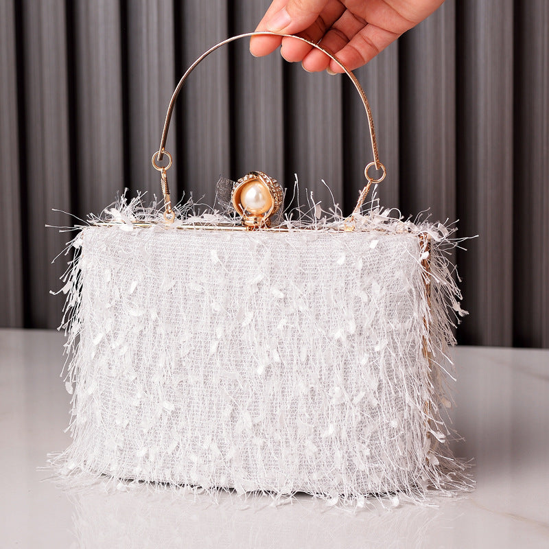 Tassel Party Evening Bag Fashion Luxury Designer Square Bags Crossbody Shoulder Bag Ladies