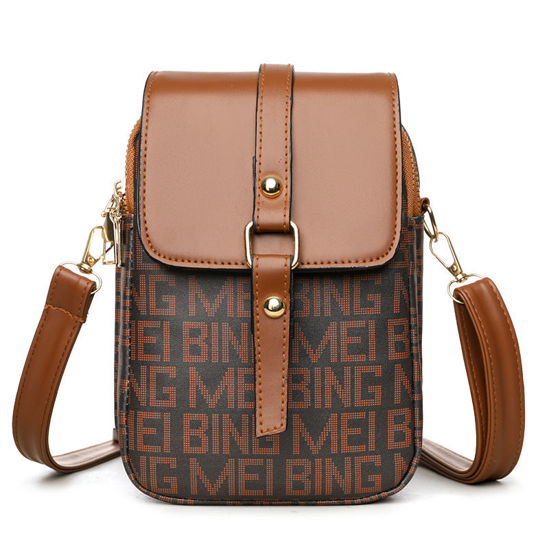 Retro Printed Mini Crossbody Bag