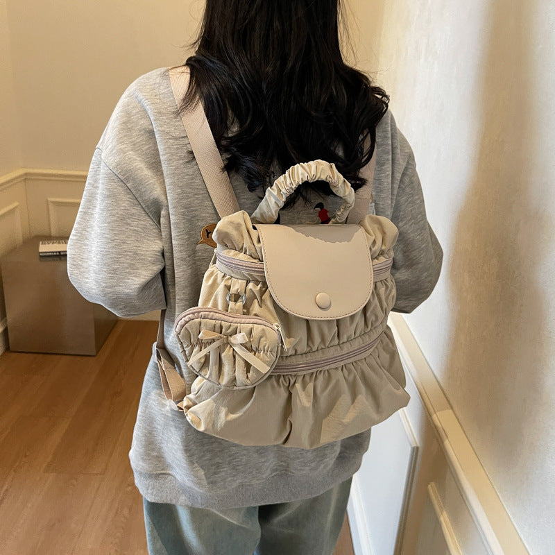 Pleated Backpack