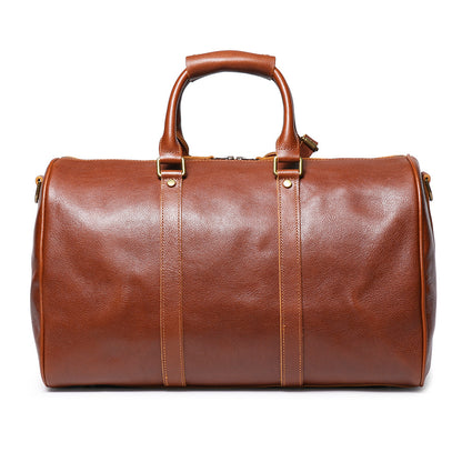 Bolso bandolera de cuero para hombre, bolso de gimnasio de piel de vaca