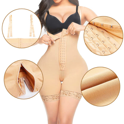 Pantalones de cintura alta con cremallera en la entrepierna, pantalones de levantamiento de abdomen, faja moldeadora de cintura, body realzador