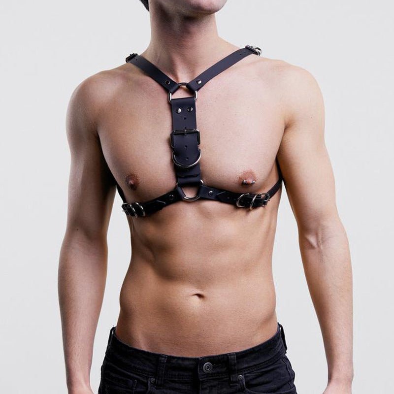 Fierce Men's Bound Leather Back Led Shapewear Toys - BAGMODA