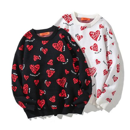Oversized Casual Trendy Hip-hop Crew Neck Sweater