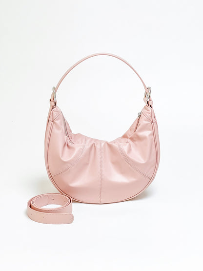 Bolso de hombro con textura de piel de vaca