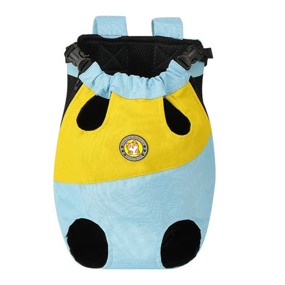 Mochila para mascotas de cuatro patas con cojín amortiguador
