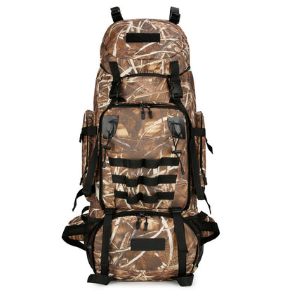 Mochila de viaje para exteriores de gran capacidad de 90 l para hombre, impermeable y duradera, con acolchado de algodón, ideal para el trabajo. 