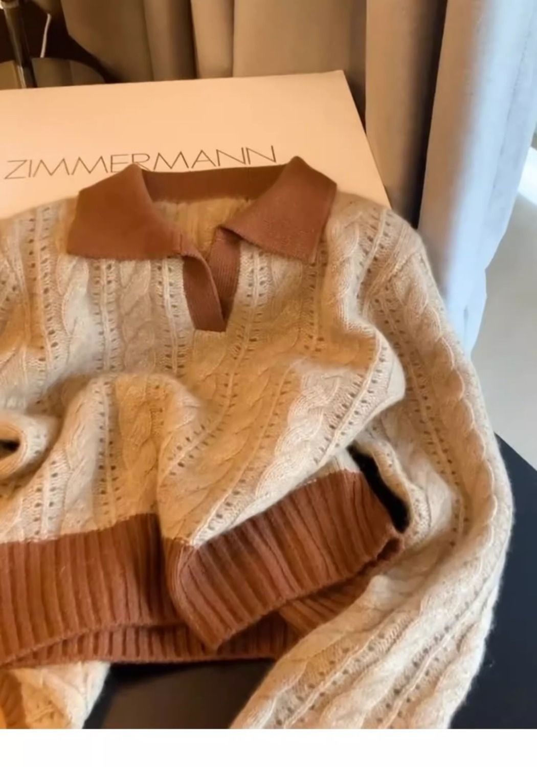 Retro Twist Knitwear For Women Inner Wear Base Soft And Lazy