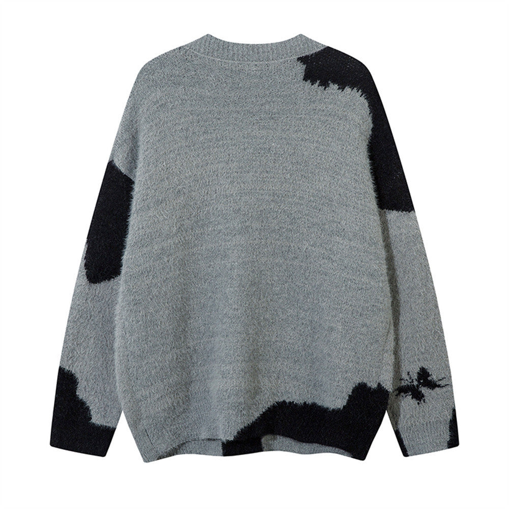Niche Dark Butterfly V-neck Sweater Coat
