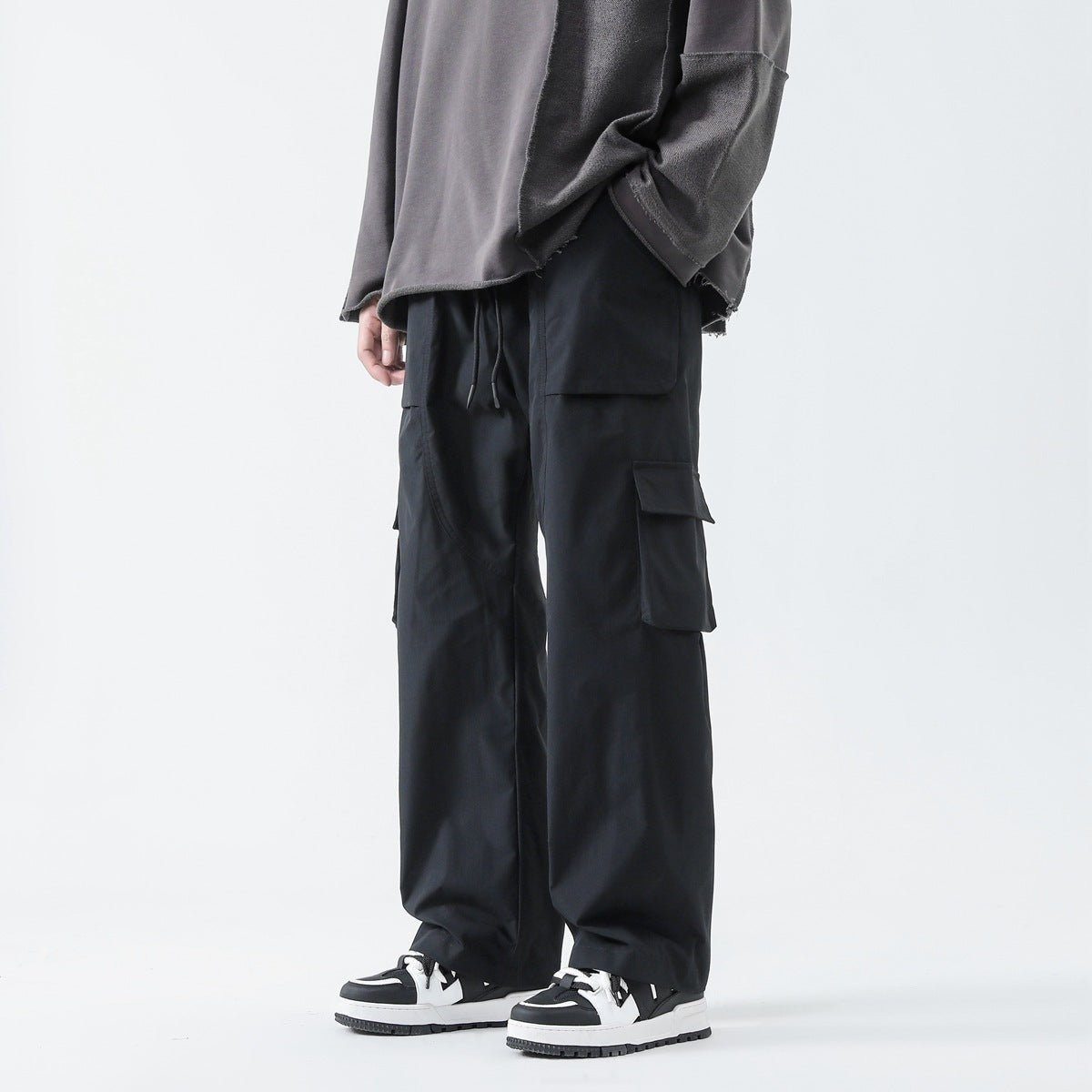Loose Straight Track Pants Men - BAGMODA