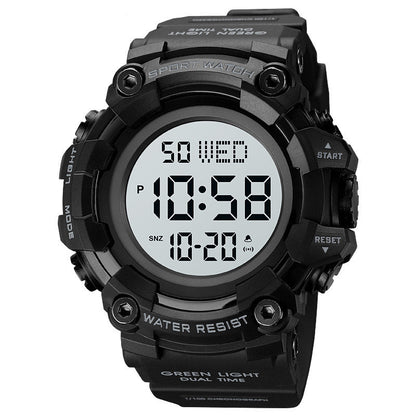 Reloj de moda con esfera grande para estudiantes varones, moderno y resistente al agua.