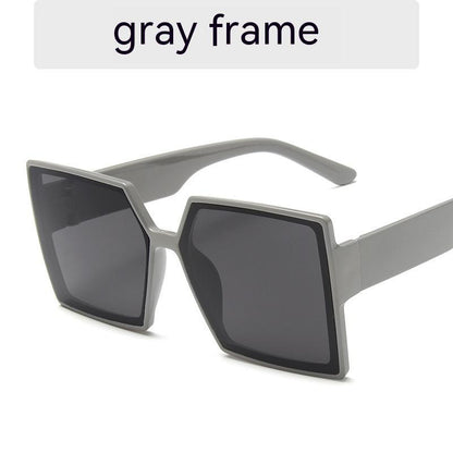 Nuevas gafas de sol con montura cuadrada grande para mujer