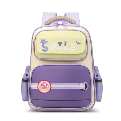 Mochila escolar infantil de estilo británico con letras de dibujos animados