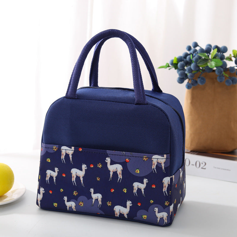 Large Capacity Portable Aluminum Foil Thickening Insulated Lunch Box Bag