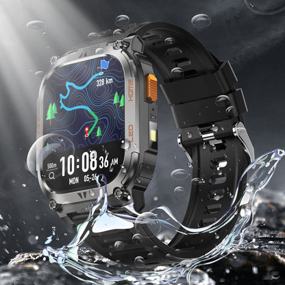 Pulsera inteligente QX18 con posicionamiento GPS, monitorización de salud y LED deportiva