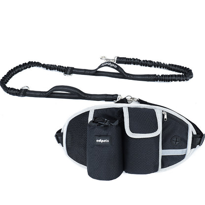 Riñonera para entrenamiento de perros, manos libres, para exteriores, para correr, pasear y almacenar comida y agua.