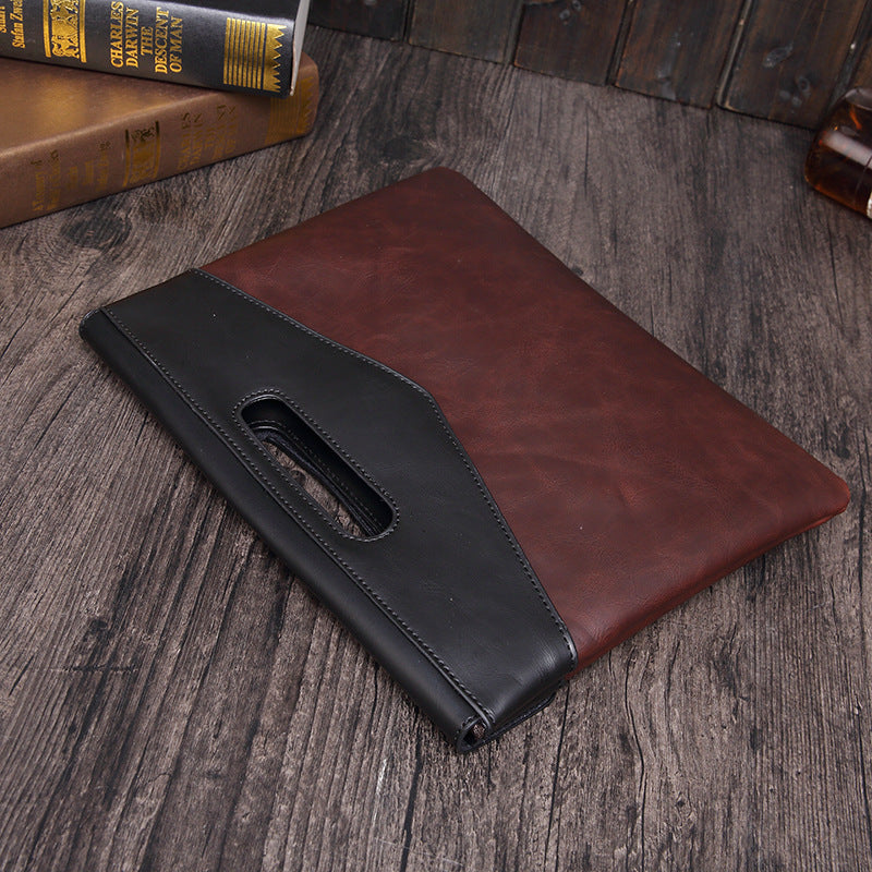 Men's Horseskin Trend Clutch File Bag