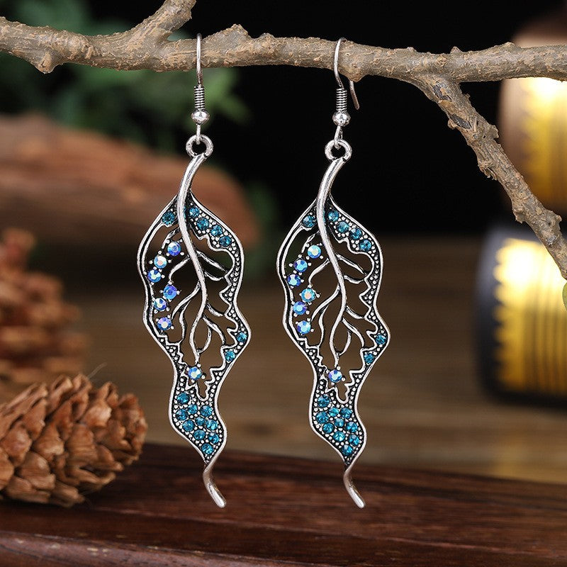 Diamond-shaped Diamond Personality Vintage Earrings