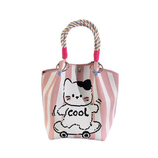 Bolso de punto con hebilla