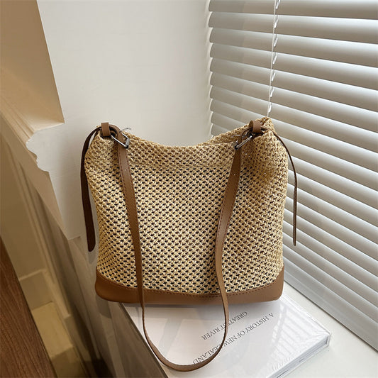 Seaside Vacation Beach Woven Straw Bag