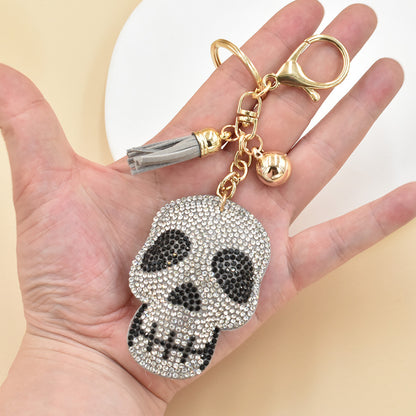 Llavero para niña con colgante de bolso de diamantes de imitación