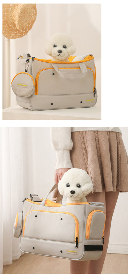 Bolso bandolera cálido de gran capacidad para mascotas