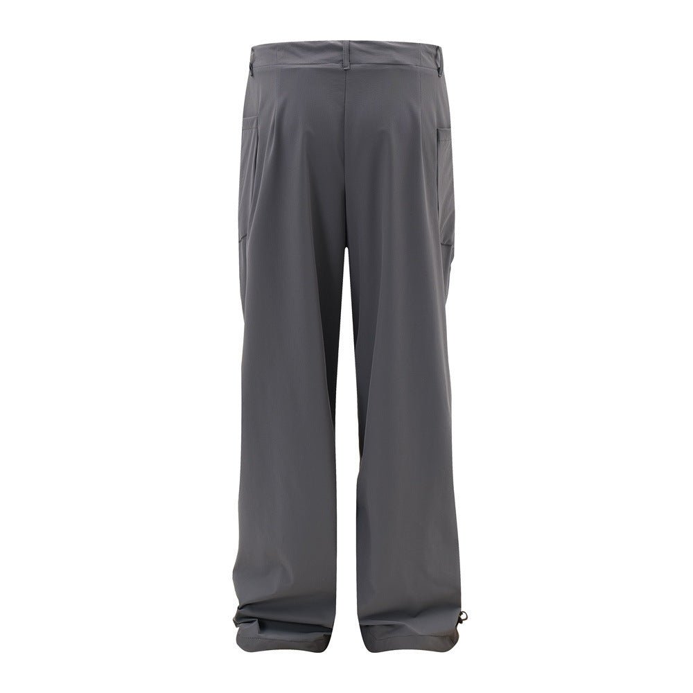 Fashion Personality Pleated Paratrooper Pants Men - BAGMODA