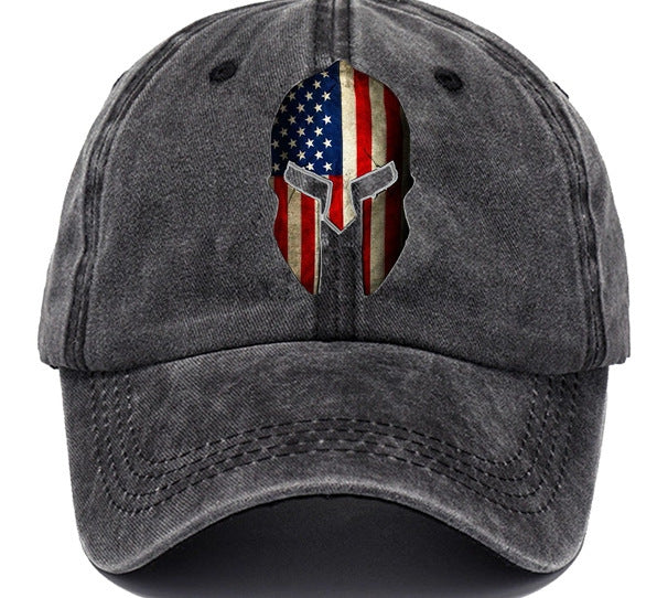 Washed Cotton Printed Old Dad Hat Men's Retro