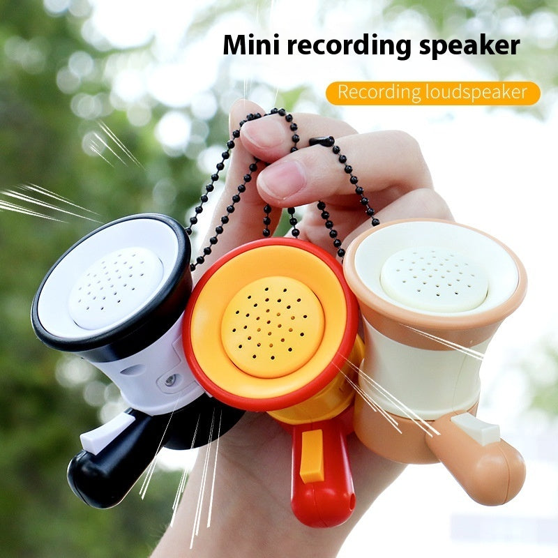 Mini Recording Small Horn Keychain