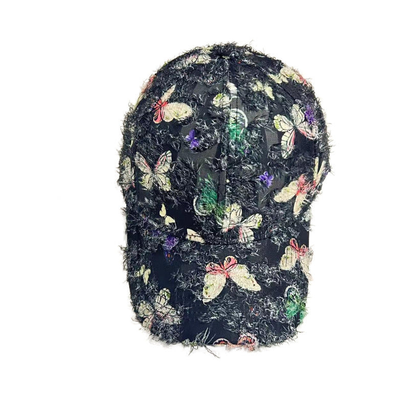 Spring And Summer Korean Fashion Women's Butterfly Baseball Cap