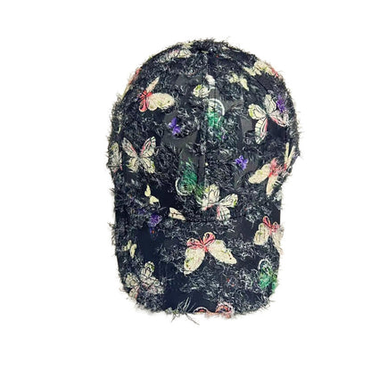 Frühling und Sommer koreanische Mode Damen Schmetterling Baseballkappe