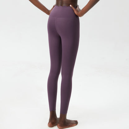 Small Wave Yoga Pants Plus Size Lycra Milk Leather Tight Trousers For Women