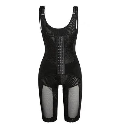 Bodysuit mit geknöpftem Korsett, einteilige Shapewear