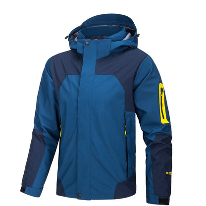 Shelljacke Herrenjacke Dünn Winddicht Wasserdicht Kapuzenmantel Outdoor