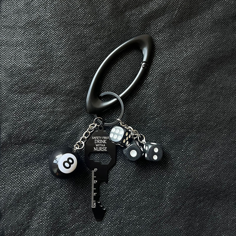 Zinc Alloy Niche Dice Waist Ornaments Fastener Handbag Pendant
