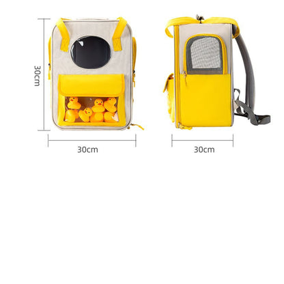 Mochila de lona transpirable de gran capacidad para mascotas