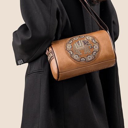 Bolso de hombro con diamantes de colores