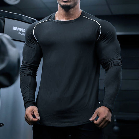 Men's Sports Long Sleeve Panel Shapewear - BAGMODA
