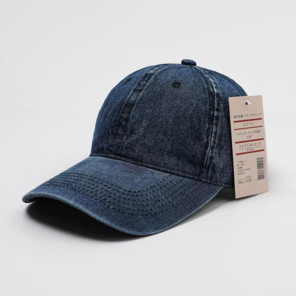 Denim Baseball Cap Herren Sonnenhut mit breiter Krempe
